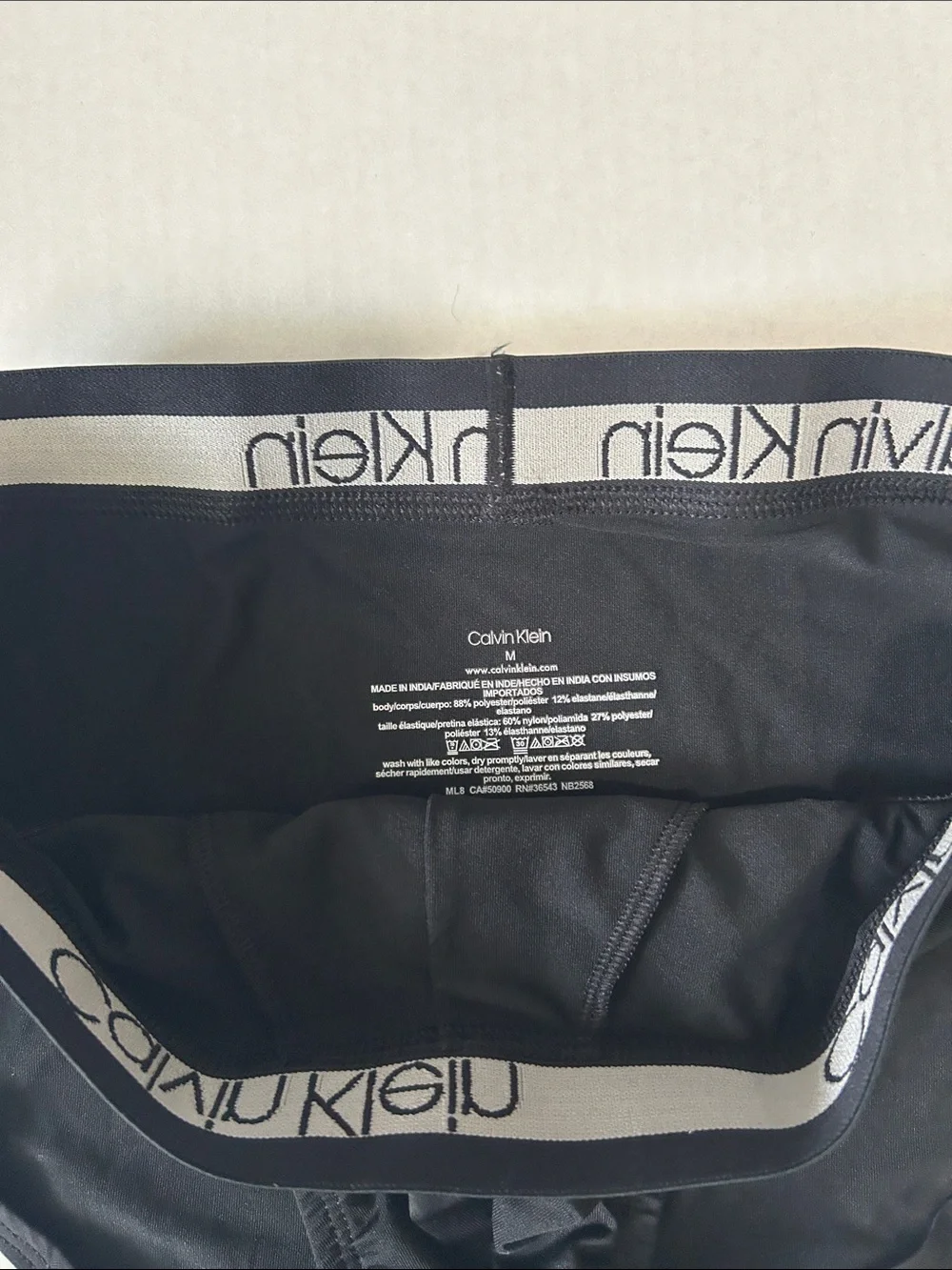 Calvin Klein Black Men's Briefs with Logo Waistband